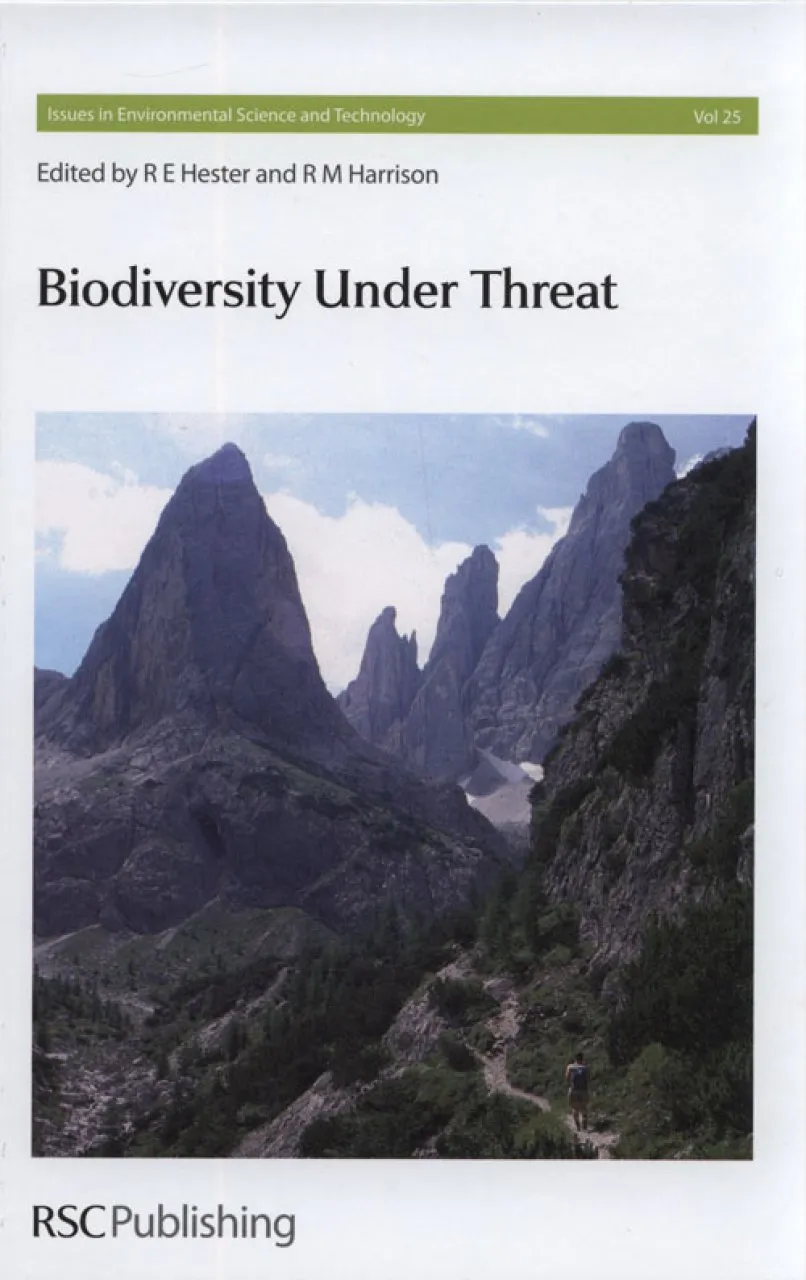 Book cover of Biodiversity under Threat by Roy Michael Harrison Book cover of Biodiversity under Threat by Roy Michael Harrison